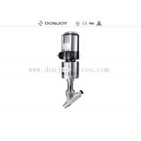 China 3 Stainless Steel Actuator Angle Seat Valve , Steam Angle Valve With Welding on sale