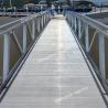 Marine Aluminium Gangway Anti Skid Walkway Floating Bridge / Floating Pontoon