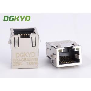 1 Port Tab Up Gold Plate RJ45 Ethernet Connector SMD Cat6 Cable Rj45 Extra Low Frofile
