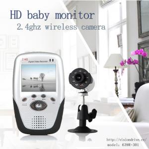 China 639R+301 caméra sans fil de vision nocturne de 2,5 de pouce moniteurs IR de bébé et carte d'écart-type enregistrent le récepteur DVR supplier