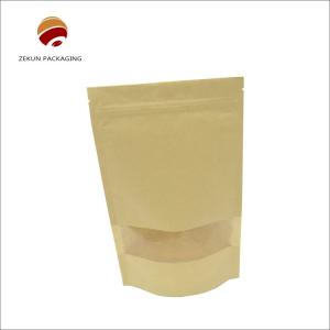 Customized Kraft Resealable Bags Matt Or Shiny Finish Up To 10 Colors