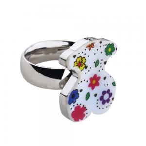 Ladies Stainless Steel Jewellry / Custom Stainless Steel Rings With Shell Jewelry