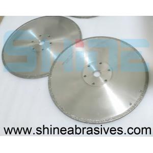 Double Sided Coated Electroplated Diamond Wheels 16inch With Flange