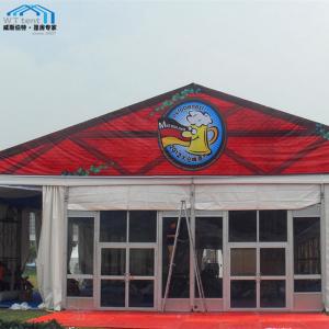 China 1000 People Huge Outdoor Exhibition Tents With Solid Walls Air Conditioner supplier