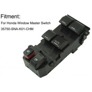 Black Driver Side Power Window Switch Front Side 35750-SNA-K01 CHM 2014