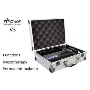 China Silver Artmex V3 Digital Permanent Makeup Machine with 2 pcs free needles head for PMU supplier