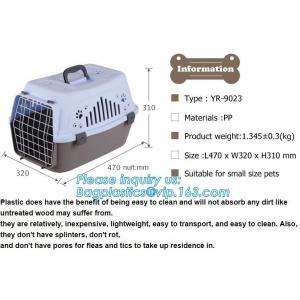 China Transport Box Pet Air Box Travel Carrier Cages Portable Plastic Dog Carrier, Dog Box Cages------Durable Plastic Aviation supplier