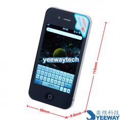 China Caméras de réserve simples WIFI Bluetooth Java de carte simple de bande de quadruple de HiPhone doubles téléphone d'écran tactile capacitif de 3,5 pouces avec la batterie intégrée wholesale