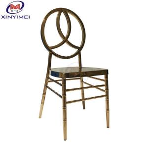Restaurant Gold Stainless Steel Dining Chair Hotel Simple Mirror Metal Phoenix Chair