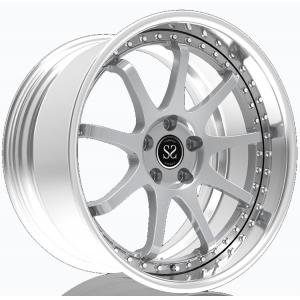 China swift alloy wheel barrel concave deep dish forged 2-piece 22 rim for m5 m6 x5 x6 r8 supplier