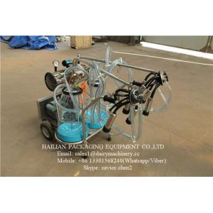 China Plastic Buckets Milking Machine With Measuring Calibration , Mobile Milking Machine supplier