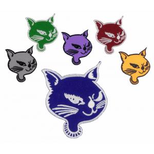 Custom Made Iron on Embroidery Cat Patch for Garment for Jackets Jeans T-shirts