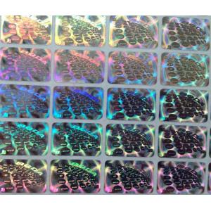 China Laser Printing Custom 3D Anti-fake Adhesive Aluminium foil Holographic Label Stickers supplier