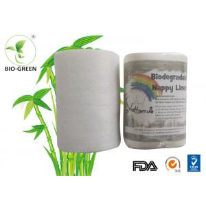 China Highly Absorb Bamboo Diaper Liners With Customized Size 100 Sheets Per Roll supplier