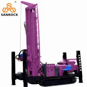 China Hydraulic Borehole Crawler Water Well Drill Rig 400m Depth Portable Water Drilling Rigs supplier