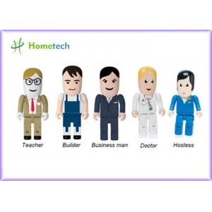 Portable Character USB Drives Doctor With Durable Solid State Storage , Doctor / Nurse Model