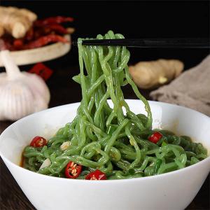 Homemade Japanese Konjac Shirataki Noodles Vegan Spinach Low Calories Sugar
