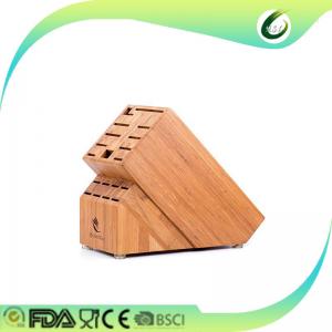 kitchen knife magnetic bamboo knife block