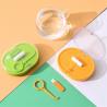 China 2 Layers Green Retainer Case , Dental Retainer Container With Plastic Material wholesale