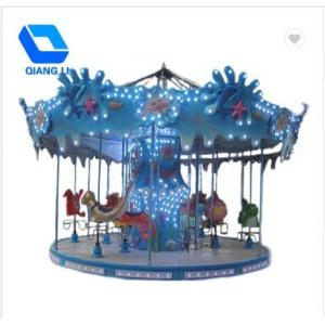 Luxury Theme Park Carousel / Portable Merry Go Round Ride For Kiddie Ride