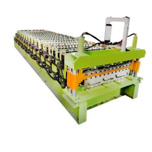 China Roof Panel Double Layer Roll Forming Machine 0.3 - 0.8mm 18 Stations supplier