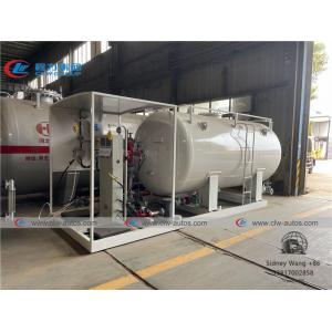 China 10000liters 5tons LPG Skid Station With Pump Motor LPG Dispenser supplier