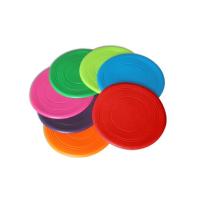 18cm Diameter Pet Play Toys Silicone Material Flying Disc For Dog Training