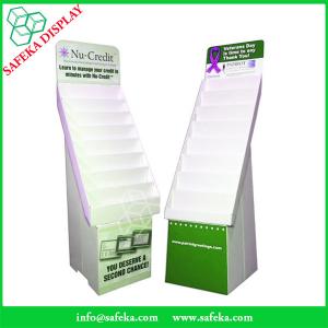China China Manufacturer Paper material cardboard stands corrugated flooring display rack with tiers for greeting card supplier