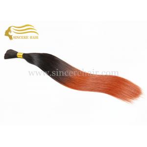Fashion Hair Products, 50 CM Double Drawn Straight Ombre Remy Human Hair Bulk Extension For Sale