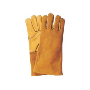 China 14 inch flame retardant cow leather full lining Work Welding Gloves / Glove 11108 supplier