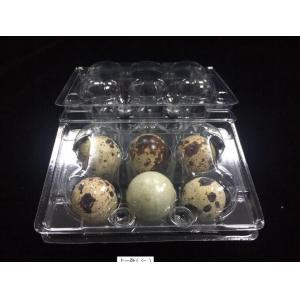 China hot sells egg trays clear quail egg trays with 6 holes 2*3 holes PVC / PET / APET... quail egg container supplier