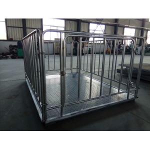 Carbon Steel 1t 2t 3t Livestock scale, cattle Weighing Scales For  horse Pig Cow Sheep with hot galvanized fence