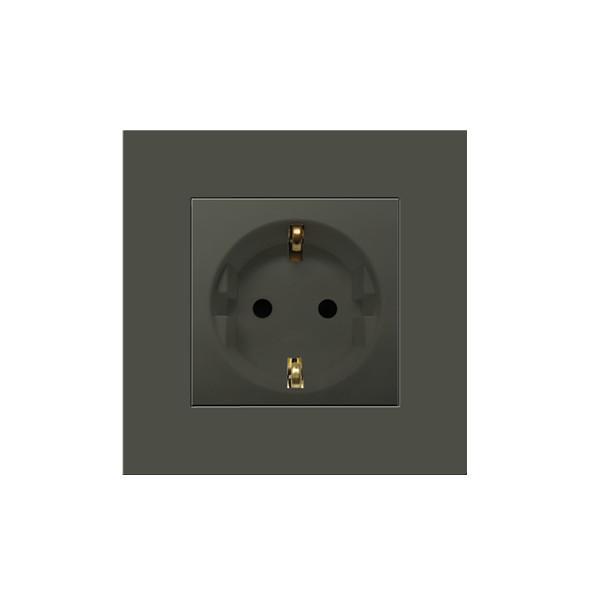Zócalo de la corriente eléctrica del PA Champán, schuko enchufe elegante de 16 amperios