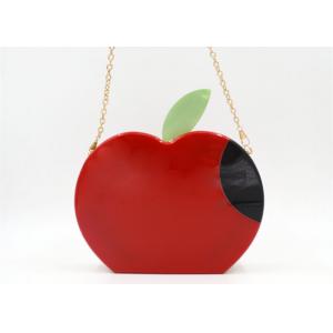 Fashion Apple Shape Evening Clutch Bags Red Everyday Clutch Purse For Party