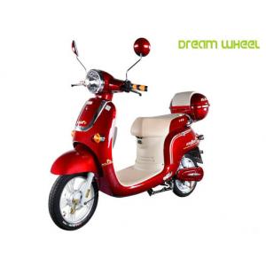 48V 500W Pedal Assisted Electric Scooter , Vespa Style E Moped With Pedals