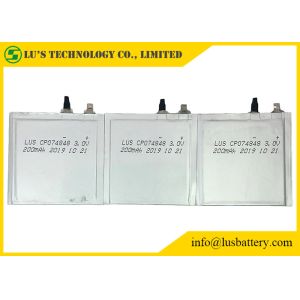 China Baterias 200mah LiMnO2 do lítio Limno2 de CP074848 3.0V para o cartão da identificação supplier