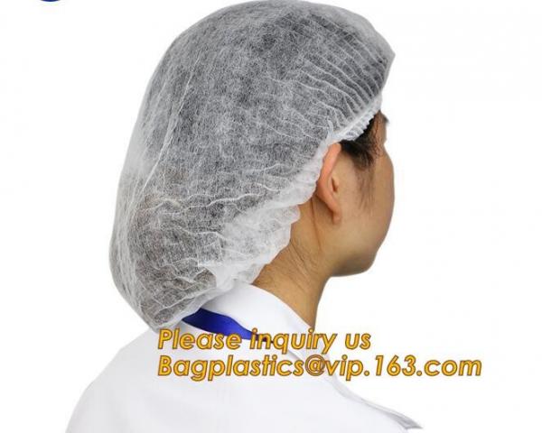 Non Woven Clean Room Products medical Disposable Surgical Bouffant Cap 21" 24"