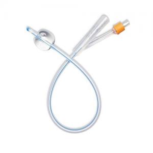 Medical Device Good Biocompatibility Disposable Urinary Catheter Silicone Coated