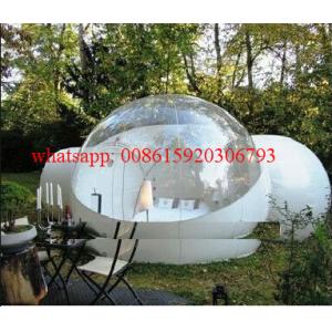 Inflatable bubble tent outdoor with 2 tunnels,plastic bubble balloon