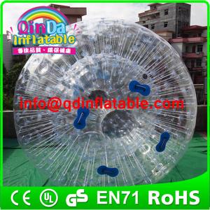 China QinDa Inflatable water zorb ball human hamster ball rolling ball for grass or hill supplier