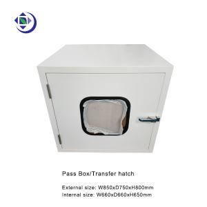 Powder Coated Steel Cleanroom Pass Box Transfer Hatch In Size W650xD650xH660mm