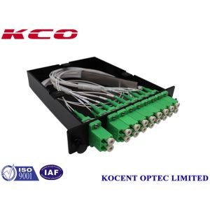 2 Way Input 16 Way Output Fiber Optic Splitter with 1U High Design and 0.9mm Cable for Efficient Signal Distribution