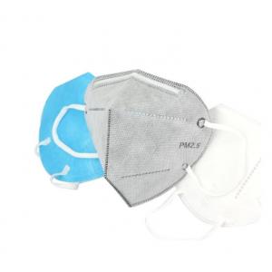 China Vertical Fold Flat Folding FFP2 Mask Non Woven Fabric Anti-Dust Disposable Mask supplier