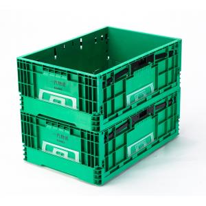 Customized Logo Folding Agricultural Plastic Crate for EU Industrial Storage Solutions