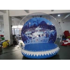 China 0.6mm PVC Tarpaulin Inflatable Christmas Snow Globes 3m Hot Air Welding supplier