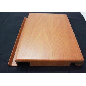 China Non - Flammable Aluminum Solid Panel , Wooden Aluminium Decorative Tiles wholesale