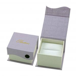 Cardboard Jewelry Packaging Box Flap Lid Box With Magnetic Closure