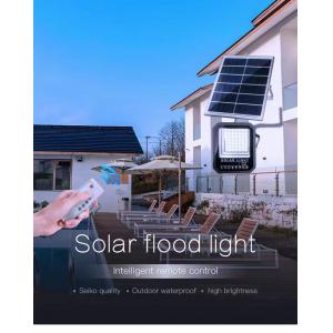 China Auto On Off LED Solar Power Security Lights With Remote Control 6000K Ip66 supplier