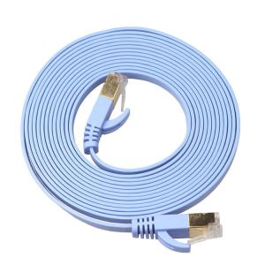 China 30 AWG Practical Flat UTP Cable , RJ45 CAT6 Ultra Thin Patch Cable supplier