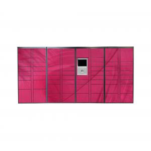 Safe smart electronic parcel delivery locker with safety locks bar code scan for postal service accept customization